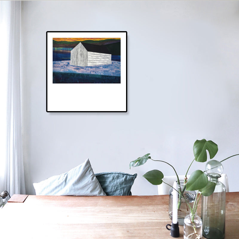 Brehn | Zeitgenössisches Ölgemälde Haus Leinwand Dunkle Farbe Schlafzimmer Wandkunst, Verschiedene Größen