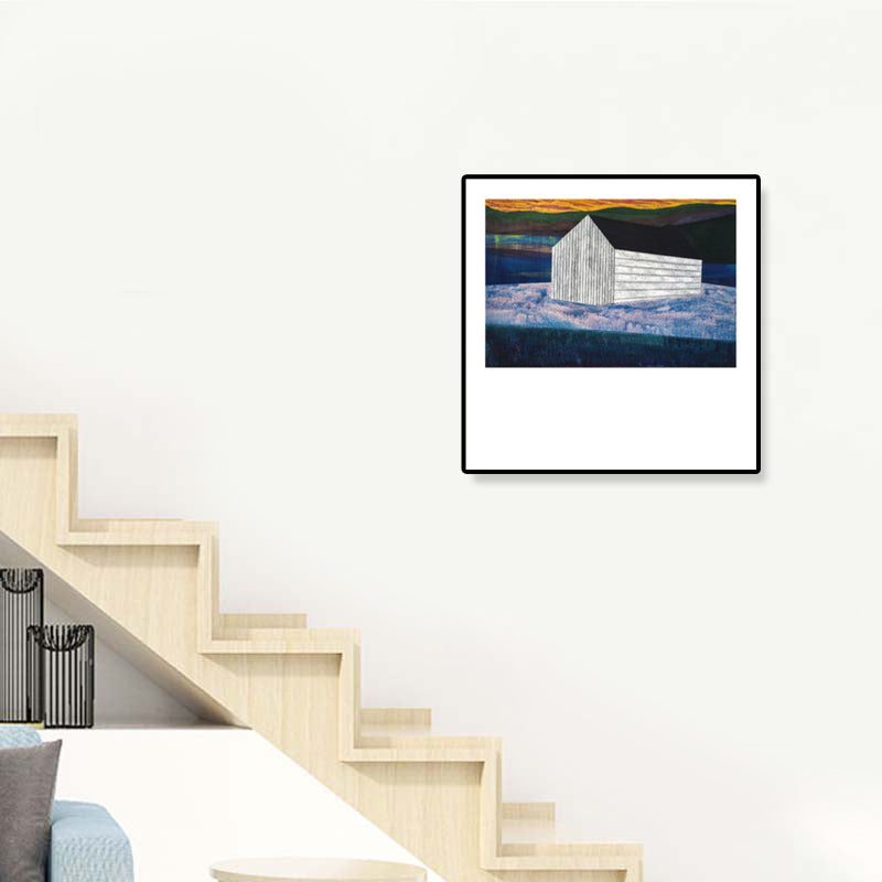 Brehn | Zeitgenössisches Ölgemälde Haus Leinwand Dunkle Farbe Schlafzimmer Wandkunst, Verschiedene Größen