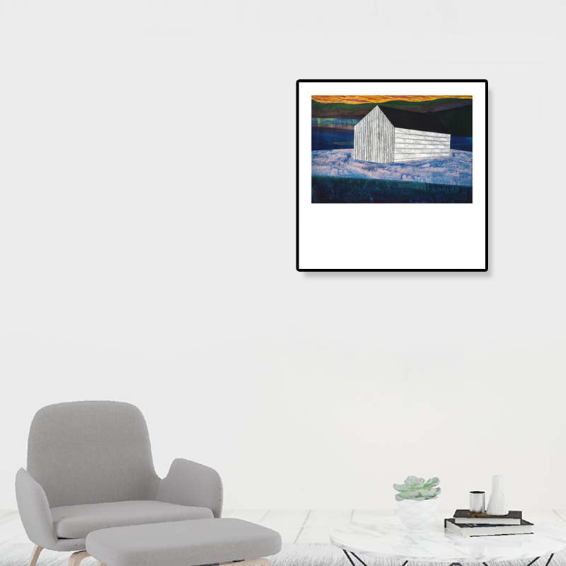 Brehn | Zeitgenössisches Ölgemälde Haus Leinwand Dunkle Farbe Schlafzimmer Wandkunst, Verschiedene Größen