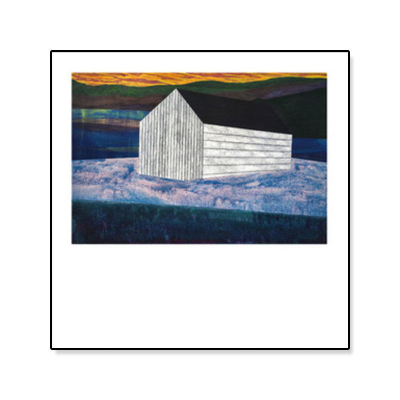 Brehn | Zeitgenössisches Ölgemälde Haus Leinwand Dunkle Farbe Schlafzimmer Wandkunst, Verschiedene Größen