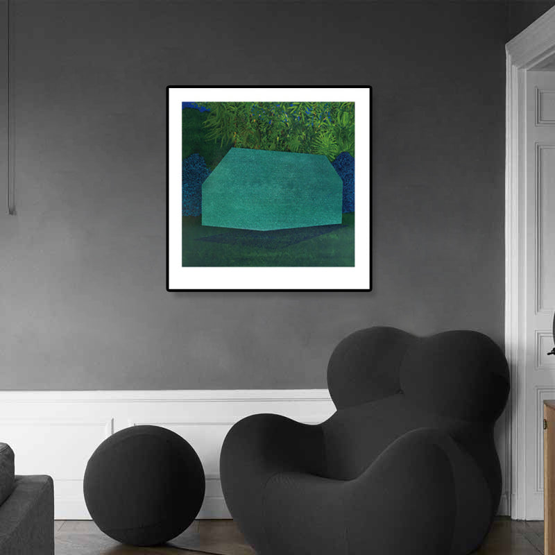 Brehn | Zeitgenössisches Ölgemälde Haus Leinwand Dunkle Farbe Schlafzimmer Wandkunst, Verschiedene Größen