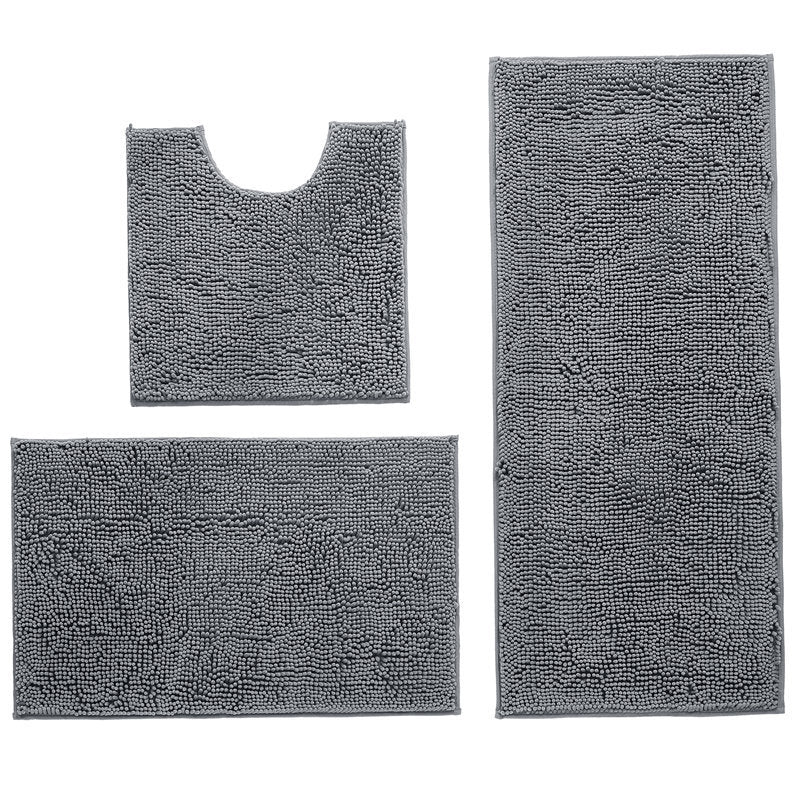 Luxuriöses Mikrofaser-Badezimmermatten-Set Brehn