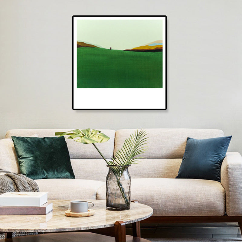 Brehn | Pop Art Landschaftsmalerei Leinwand Texturiert Pastellfarben Wanddekoration für das Wohnzimmer
