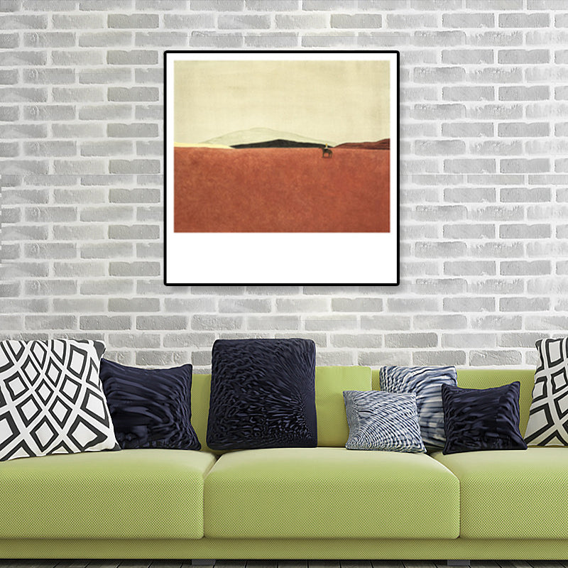 Brehn | Pop Art Landschaftsmalerei Leinwand Texturiert Pastellfarben Wanddekoration für das Wohnzimmer