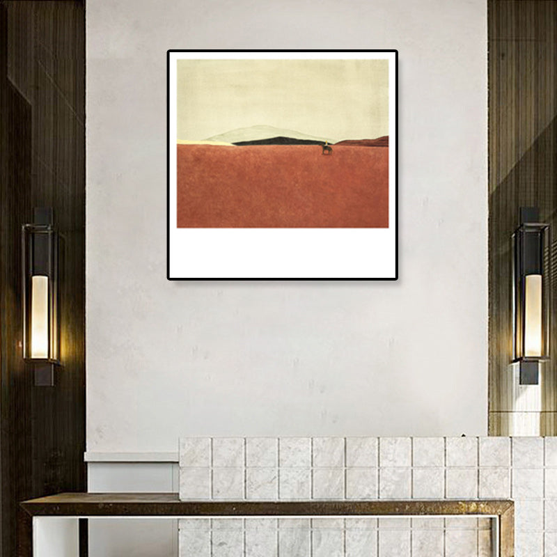 Brehn | Pop Art Landschaftsmalerei Leinwand Texturiert Pastellfarben Wanddekoration für das Wohnzimmer