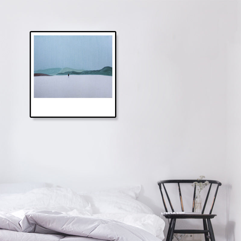 Brehn | Pop Art Landschaftsmalerei Leinwand Texturiert Pastellfarben Wanddekoration für das Wohnzimmer