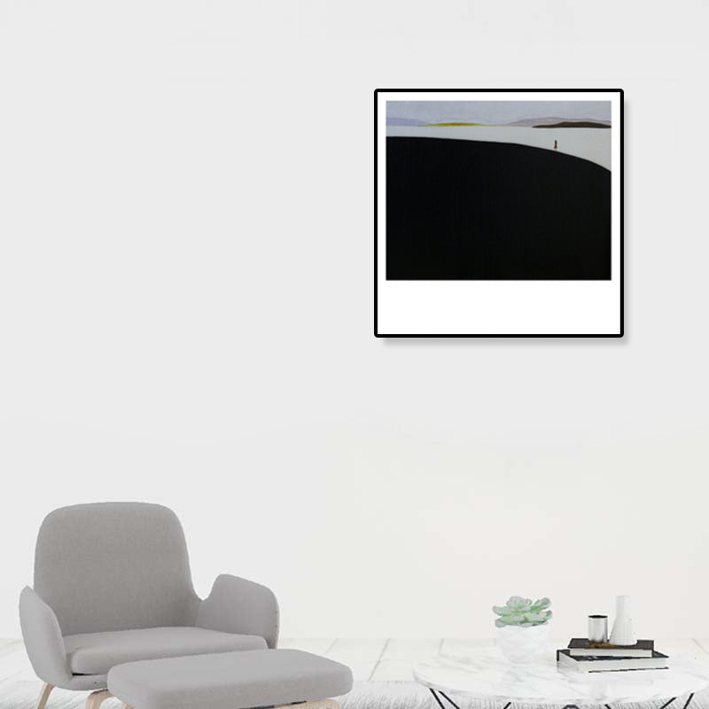 Brehn | Pop Art Landschaftsmalerei Leinwand Texturiert Pastellfarben Wanddekoration für das Wohnzimmer