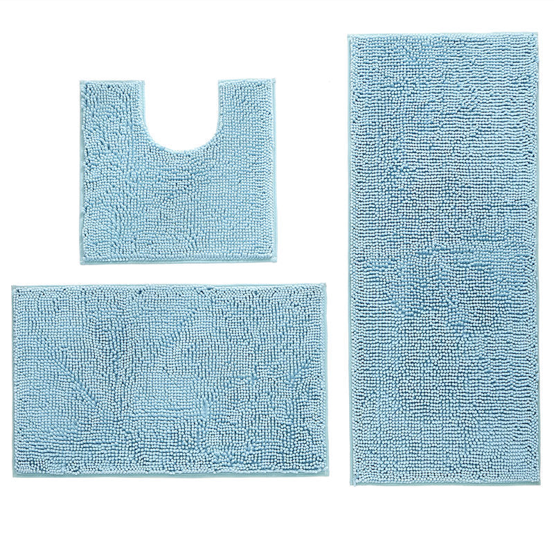 Luxuriöses Mikrofaser-Badezimmermatten-Set Brehn