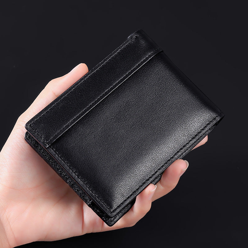 Anspruchsvolles Leder Bi-Fold Geldbörse