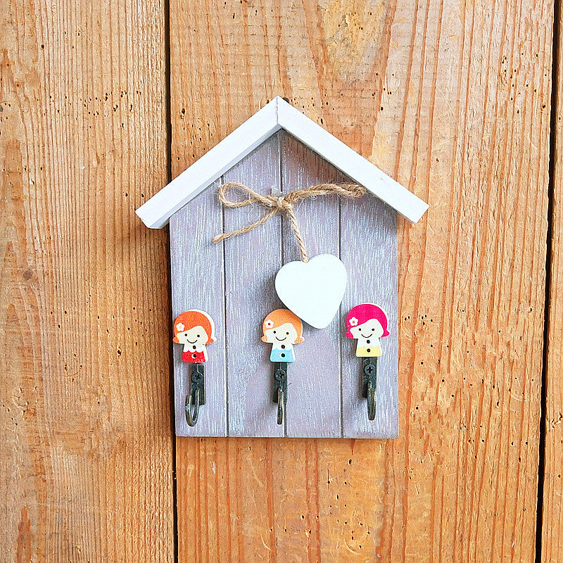 Verspielte Kaninchen Thema Wandhakenregal