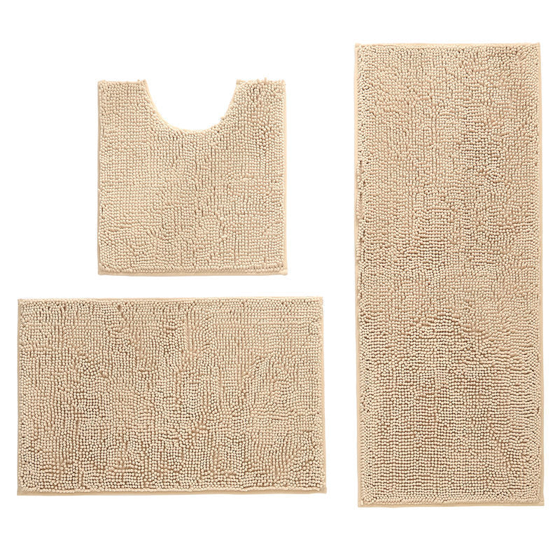 Luxuriöses Mikrofaser-Badezimmermatten-Set Brehn