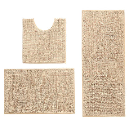Luxuriöses Mikrofaser-Badezimmermatten-Set Brehn