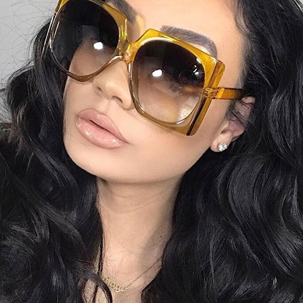 Damen Oversized Sonnenbrille im eleganten Rahmen Brehn