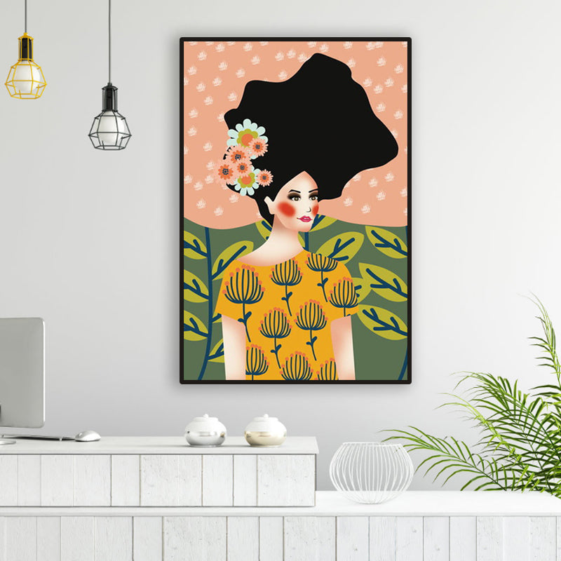 Brehn | Blush Maiden Wandkunst Dekor Pastellfarbe Leinwandmalerei, Texturiert, Mehrere Größen