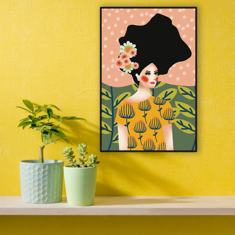 Brehn | Blush Maiden Wandkunst Dekor Pastellfarbe Leinwandmalerei, Texturiert, Mehrere Größen