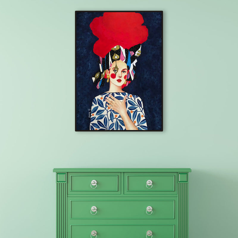 Brehn | Helle Farbmode Figurenmalerei Illustration Glam Texturiertes Leinwand für Lounge