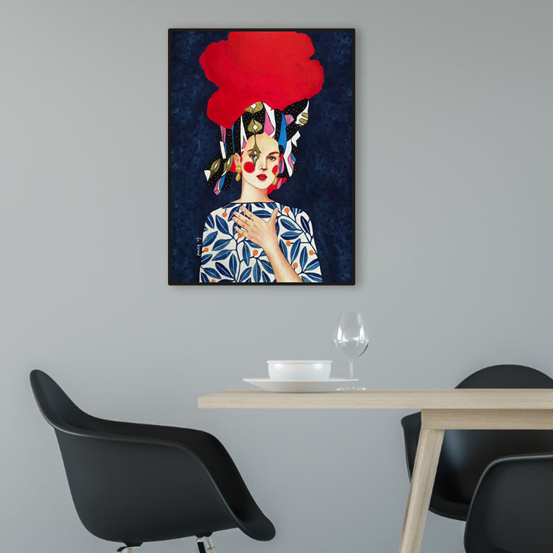 Brehn | Helle Farbmode Figurenmalerei Illustration Glam Texturiertes Leinwand für Lounge