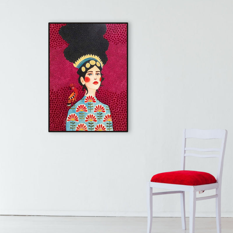 Brehn | Helle Farbmode Figurenmalerei Illustration Glam Texturiertes Leinwand für Lounge