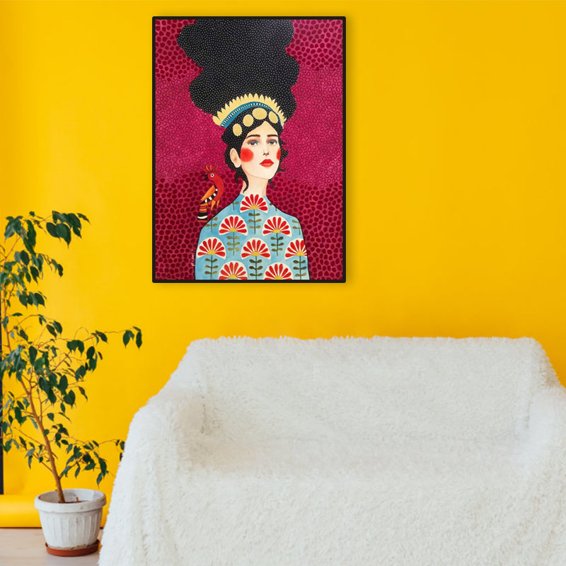 Brehn | Helle Farbmode Figurenmalerei Illustration Glam Texturiertes Leinwand für Lounge