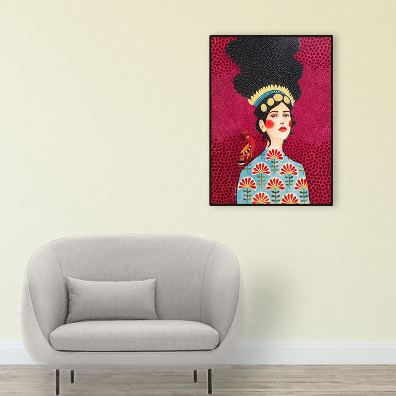 Brehn | Helle Farbmode Figurenmalerei Illustration Glam Texturiertes Leinwand für Lounge