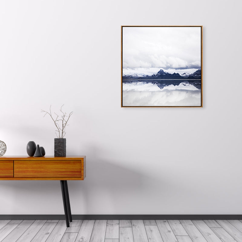 Brehn | Weiche Farbanpassung Zeitgenössische Wandkunst Foto Weite Ozeanansicht Leinwanddruck für das Arbeitszimmer