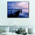 Brehn | Brücke zum Meer Zeitgenössische Landschaft Canvas Kunst Wohnzimmer Wanddekoration in Pastellfarbe