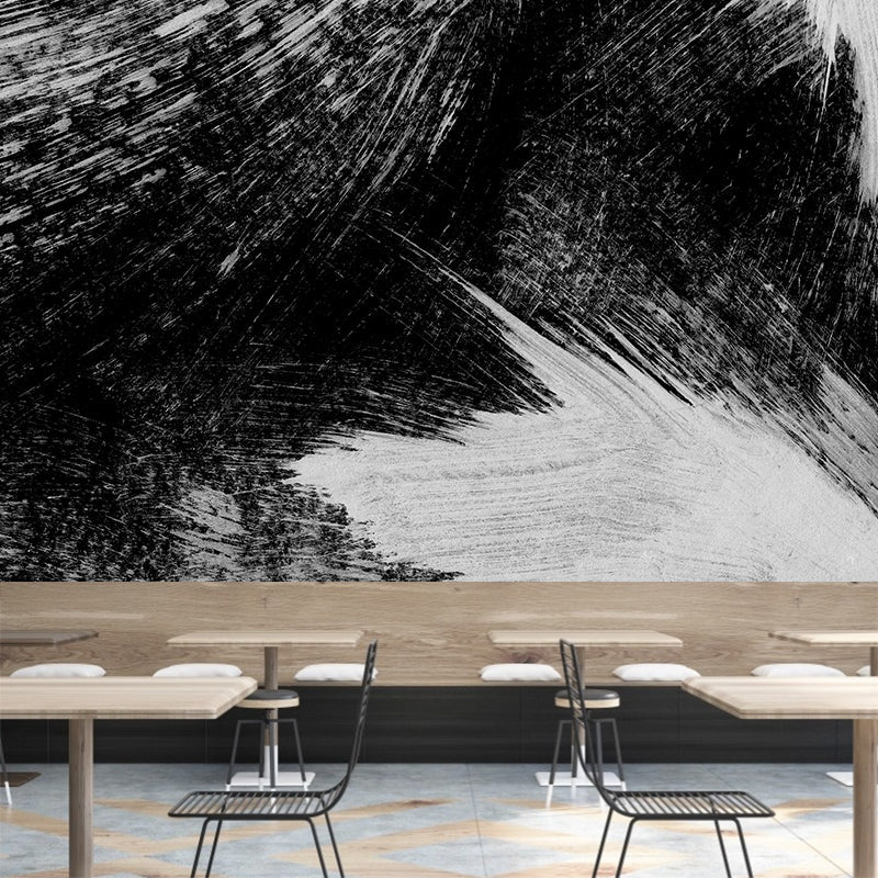 Brehn | Illustratie Borstelslag Muurdecoratie Gigantische Wandbedekking voor Eetkamer, Aangepast