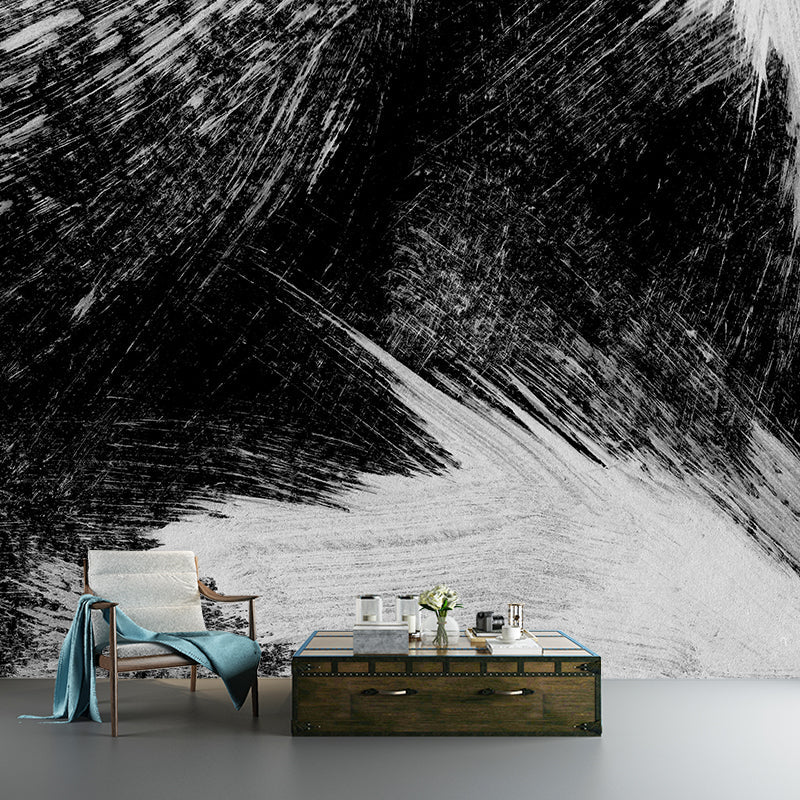 Brehn | Illustratie Borstelslag Muurdecoratie Gigantische Wandbedekking voor Eetkamer, Aangepast