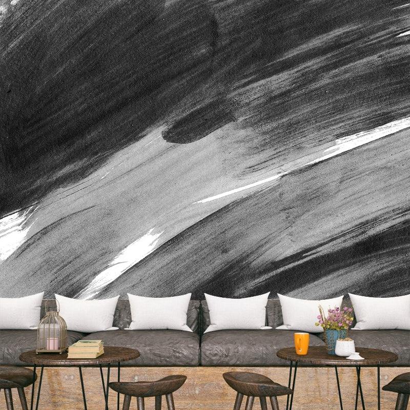 Brehn | Illustratie Borstelslag Muurdecoratie Gigantische Wandbedekking voor Eetkamer, Aangepast