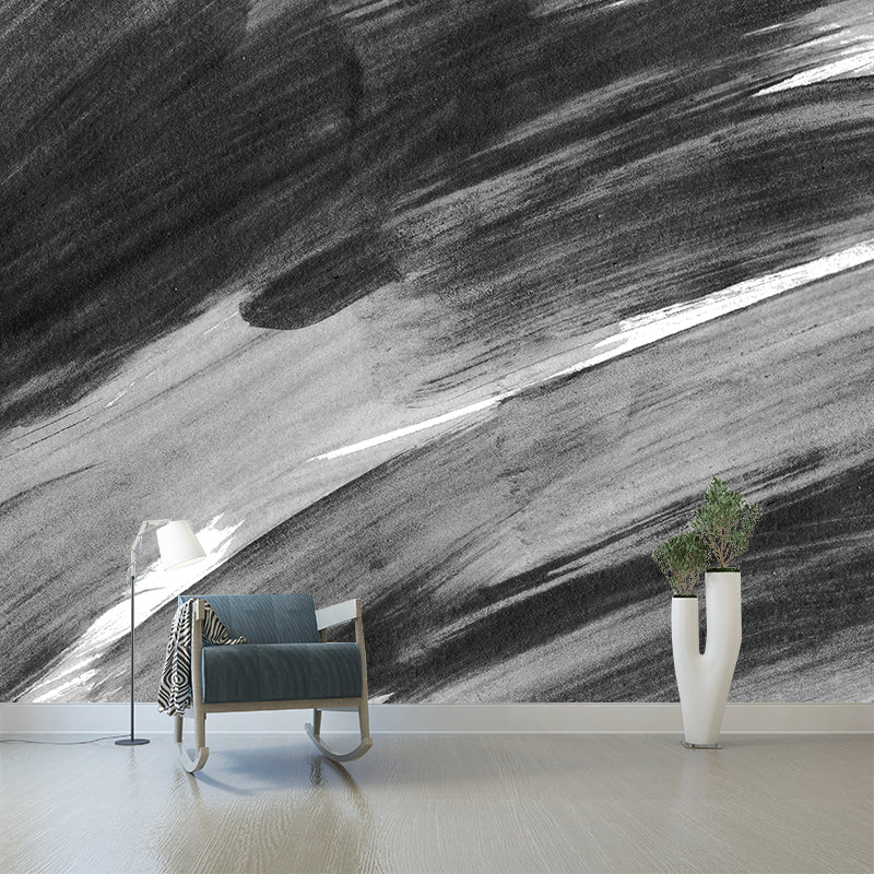 Brehn | Illustratie Borstelslag Muurdecoratie Gigantische Wandbedekking voor Eetkamer, Aangepast