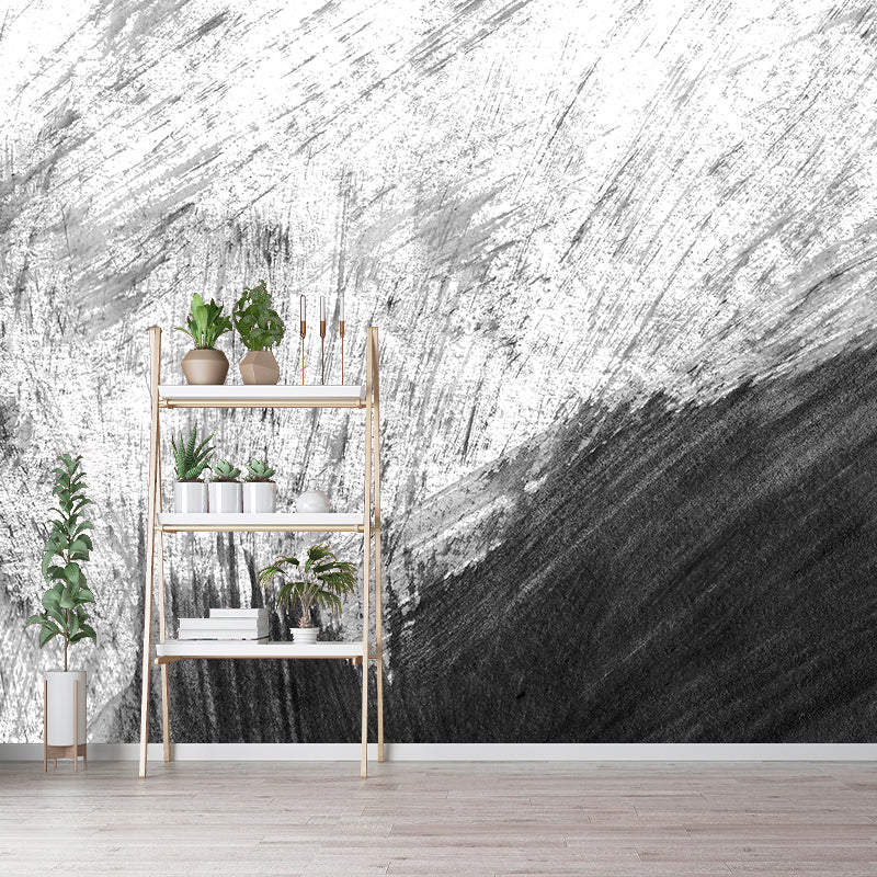Brehn | Illustratie Borstelslag Muurdecoratie Gigantische Wandbedekking voor Eetkamer, Aangepast