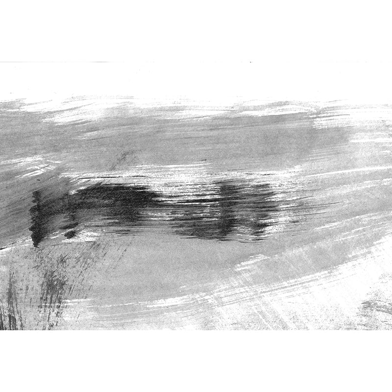 Brehn | Giant Contemporary Wall Mural Schwarzes Pinselstrichmuster Wanddekoration, Individuell bedruckt
