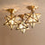 Brehn | StarLuxe Deckenleuchte - Traditionelle Messing-Deckenlampe mit Glas