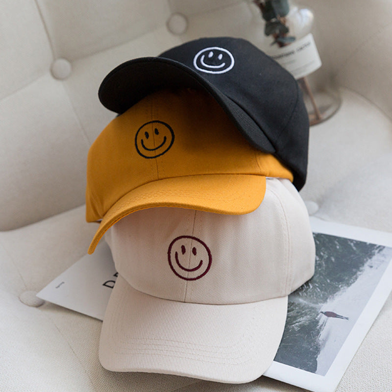 Damen verstellbare Smiley bestickte Kappe Brehn