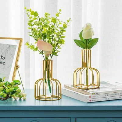 Gold Cage Vase Brehn