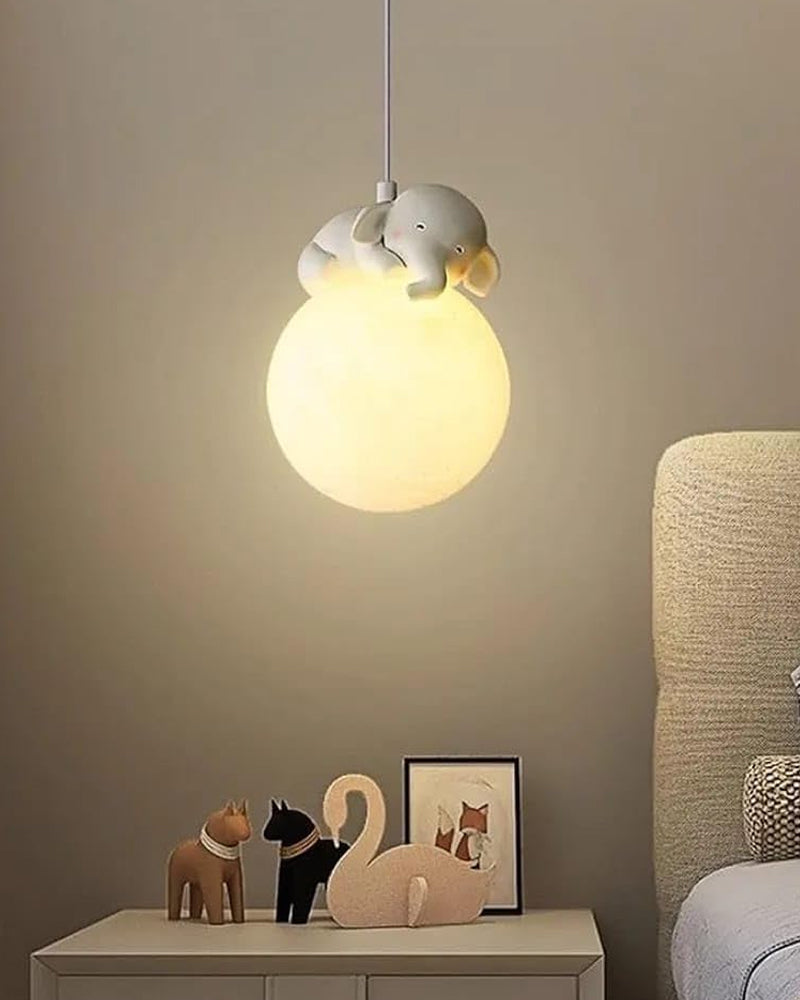 Brehn | Niedliche tierförmige Mondanhängerlampe - Elefant