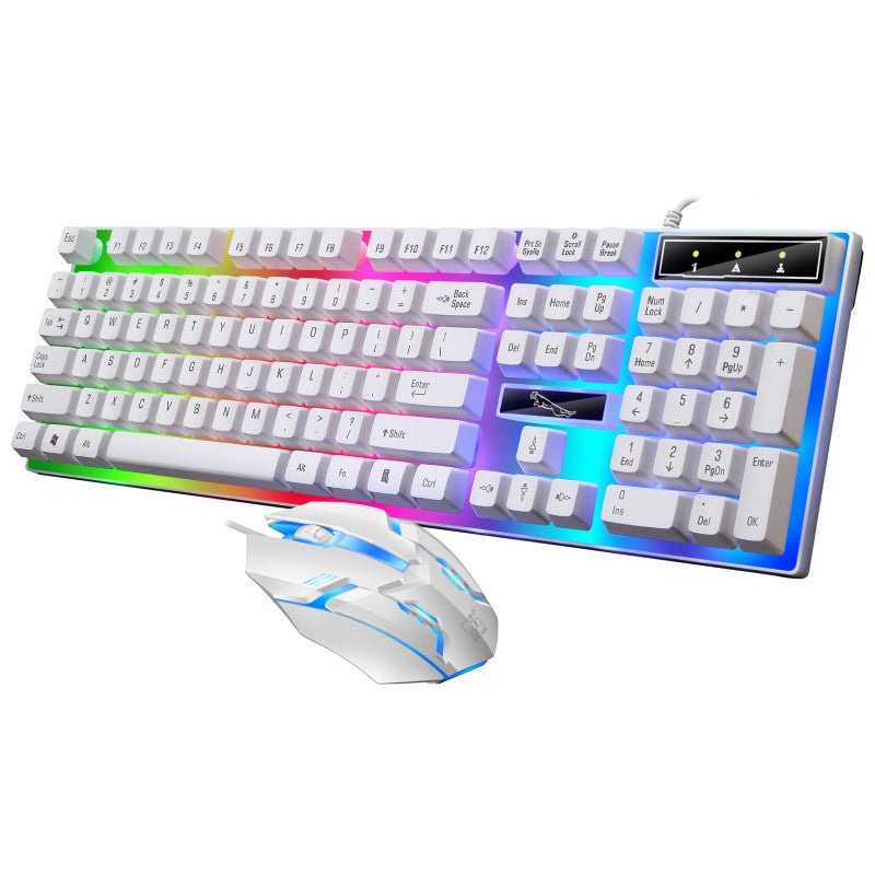 RGB Gaming-Tastatur und präzise optische Maus Set Brehn