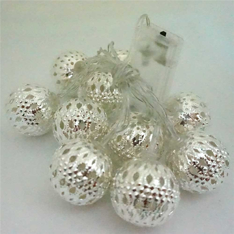 Brehn | LED Feen Lichterkette Hohles Schmiedeeisen Ball