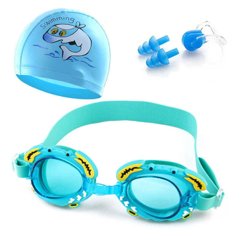 Schwimmbrille mit Komfort-Nasenverschluss und Stabilen Ohrstöpseln Brehn