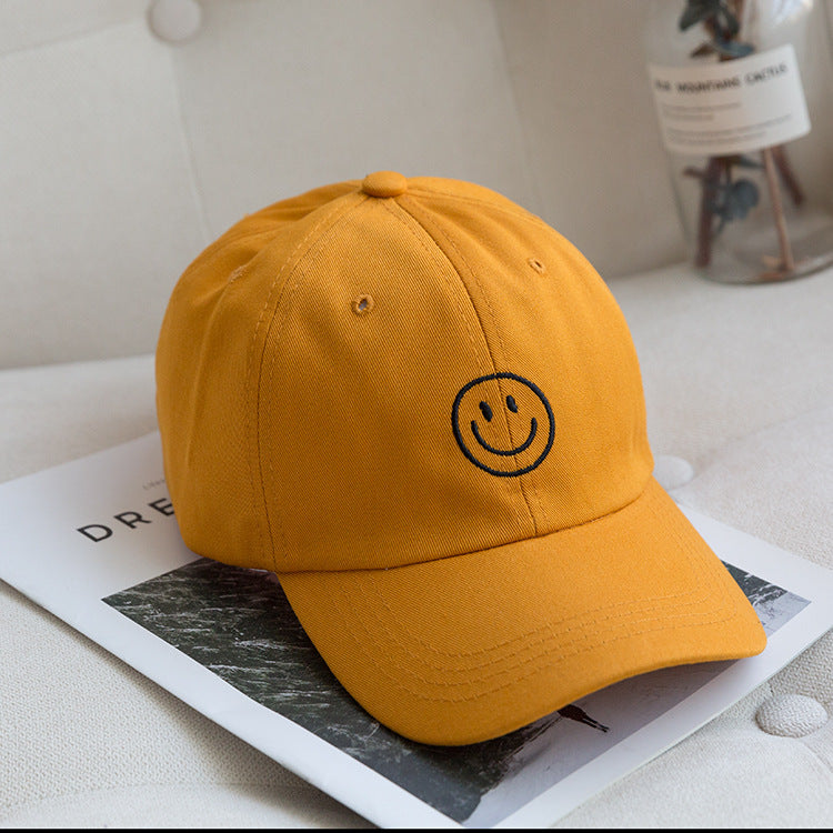 Damen verstellbare Smiley bestickte Kappe Brehn
