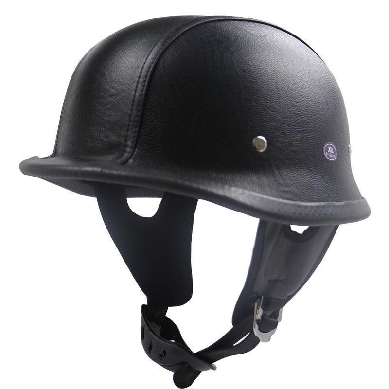Klassischer Vintage Motorradhelm Brehn