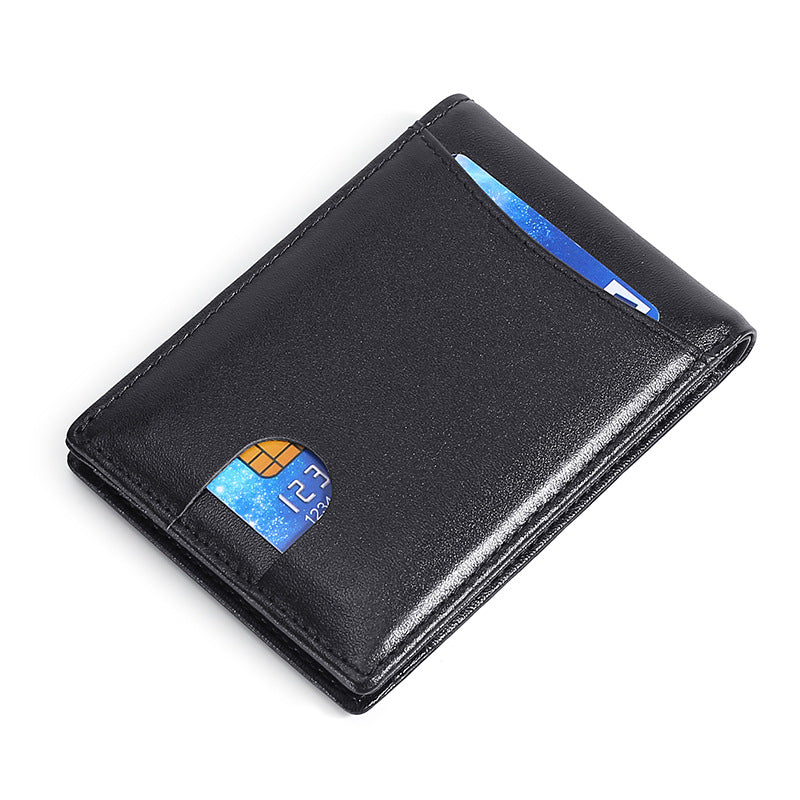 RFID-blockierende Leder Dreifachbörse