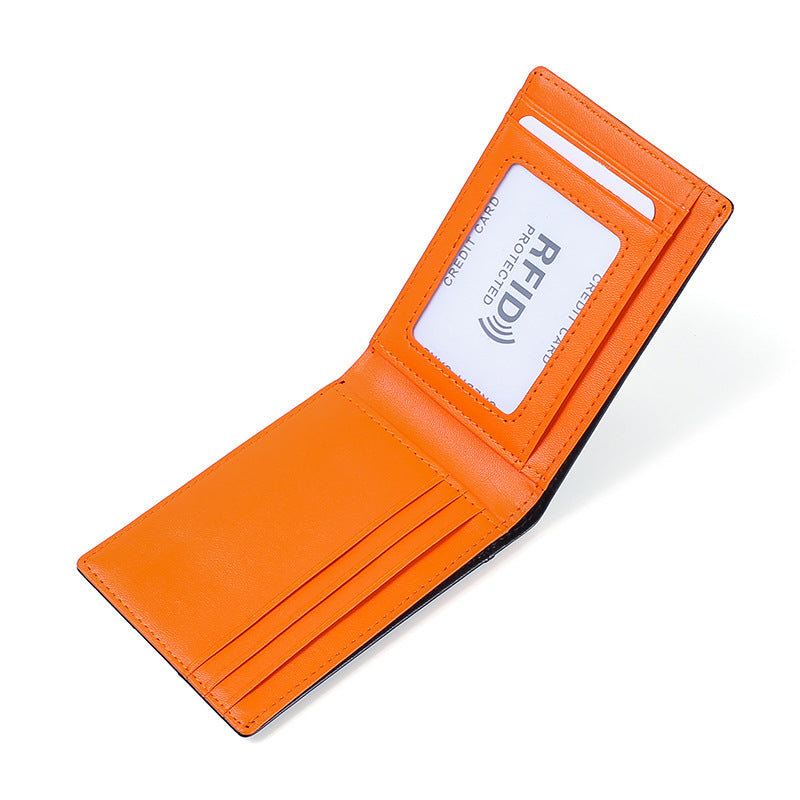 RFID-blockierende Leder Dreifachbörse