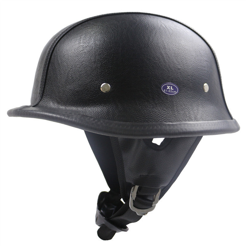 Klassischer Vintage Motorradhelm Brehn