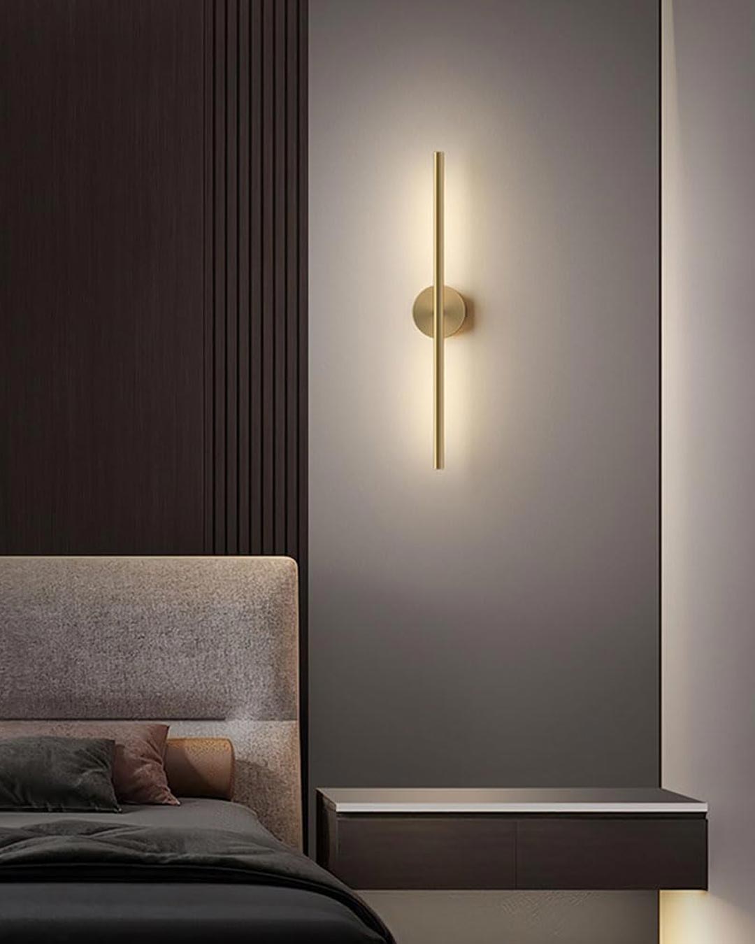 Brehn | Moderne Lineare LED Wandleuchte - Gold