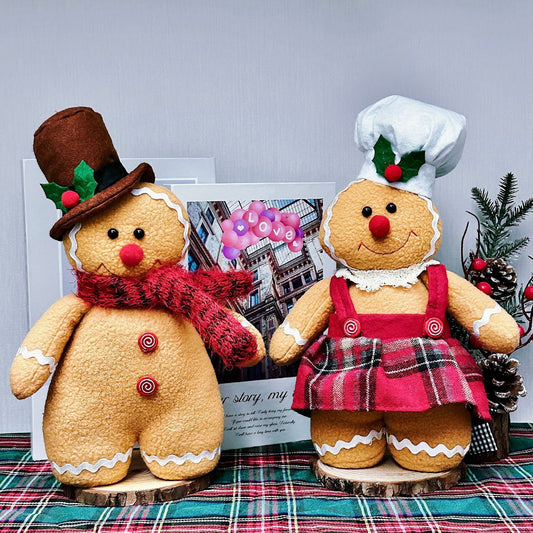 Dekorative Lebkuchenmann-Puppe für die Weihnachtszeit