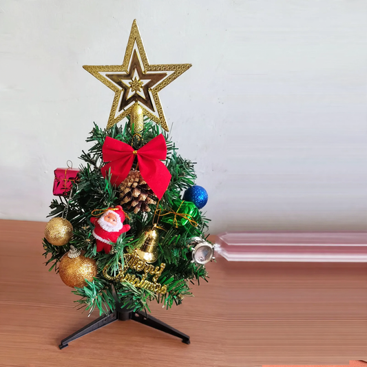 Mini-Weihnachtsbaum-Set für Tischdekoration