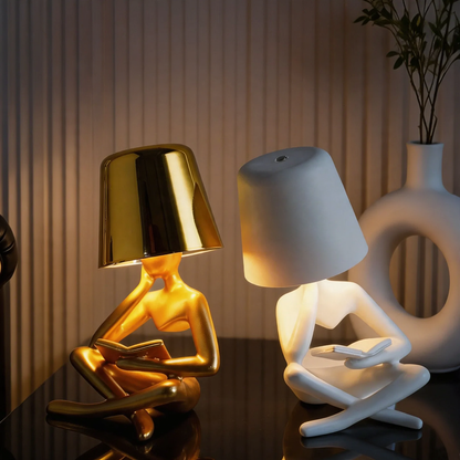 Abstrakte Lesefigur Tischlampe Luxus