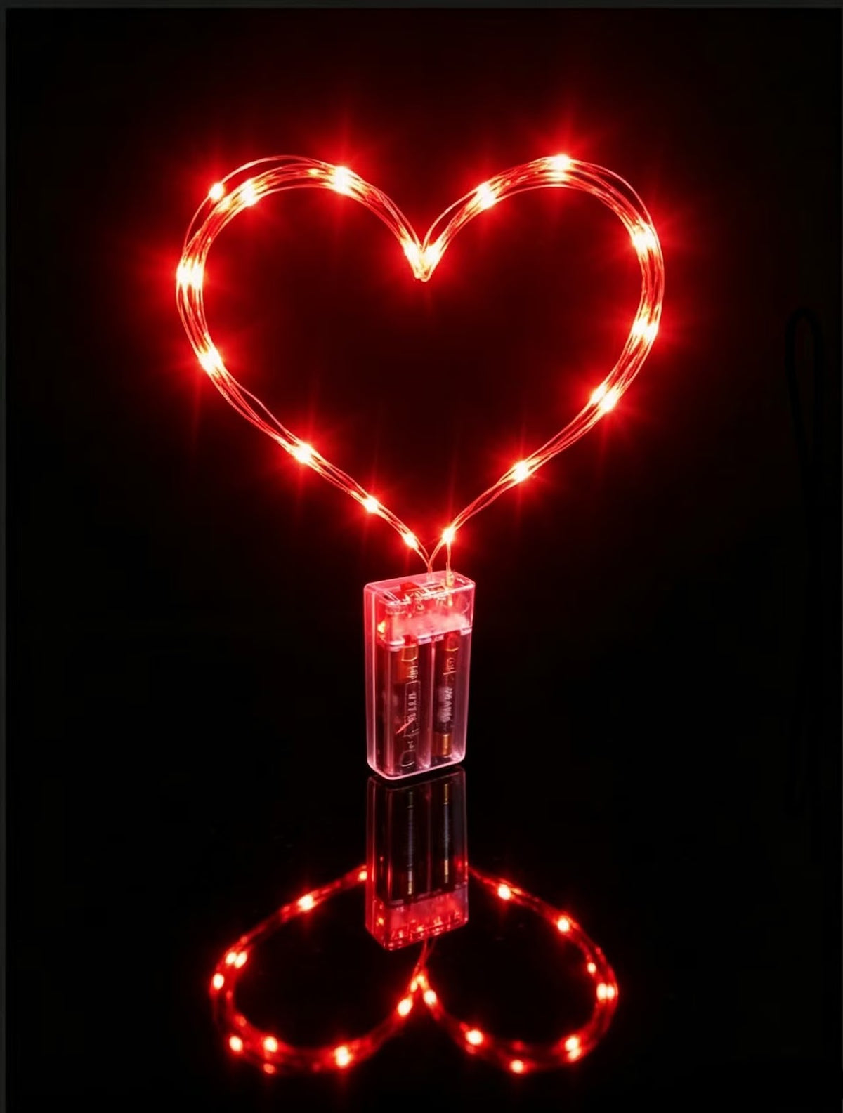 LED-Kupferdraht-Lichterkette mit Batteriebox