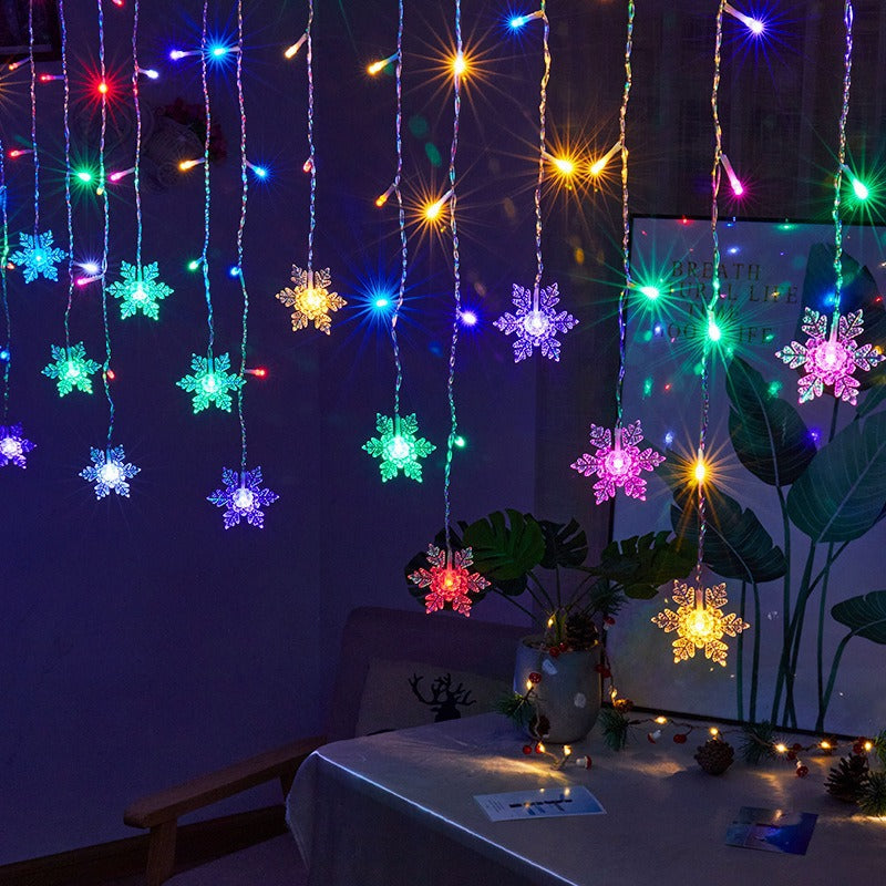 LED-Eiszapfen-Lichtervorhang für Fensterdekoration